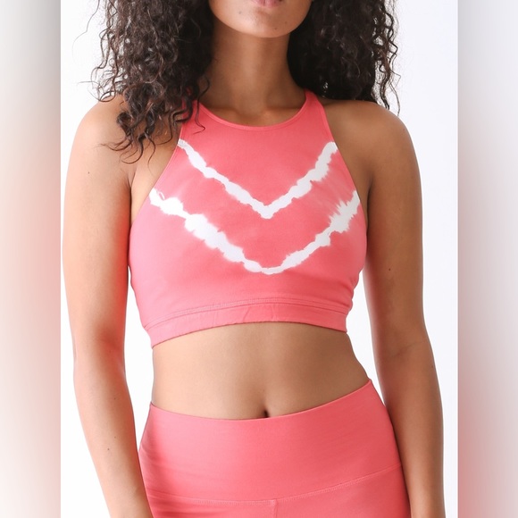 Electric and Rose Chevron Brallete in Pink / Cloud - Picture 2 of 14